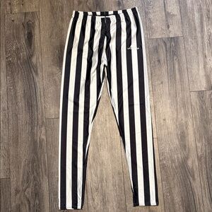 Lotus Leggings Striped Black & White Woman’s Leggings
